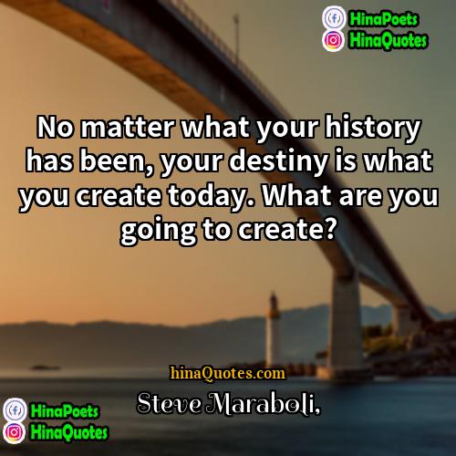 Steve Maraboli Quotes | No matter what your history has been,